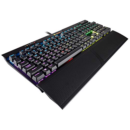 Corsair K70 RGB MK.2 Mechanische Gaming-Tastatur – USB Passthrough & Media Controls – Taktil & leise – Cherry MX Brown – RGB LED-Hintergrundbeleuchtung (CH-9109012-NA) Bild 2