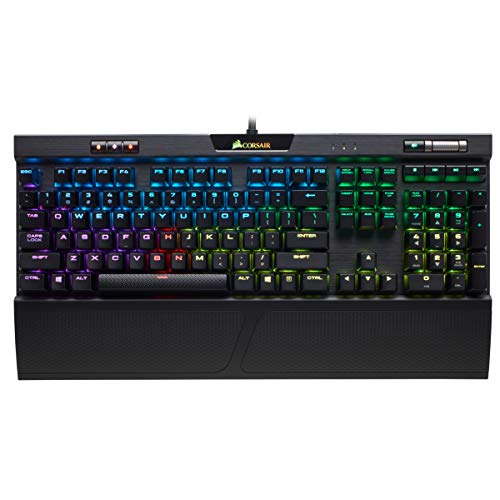 Corsair K70 RGB MK.2 Mechanische Gaming-Tastatur – USB Passthrough & Media Controls – Taktil & leise – Cherry MX Brown – RGB LED-Hintergrundbeleuchtung (CH-9109012-NA) Bild 3