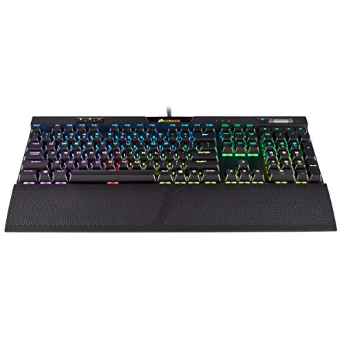 Corsair K70 RGB MK.2 Mechanische Gaming-Tastatur – USB Passthrough & Media Controls – Taktil & leise – Cherry MX Brown – RGB LED-Hintergrundbeleuchtung (CH-9109012-NA) Bild 4