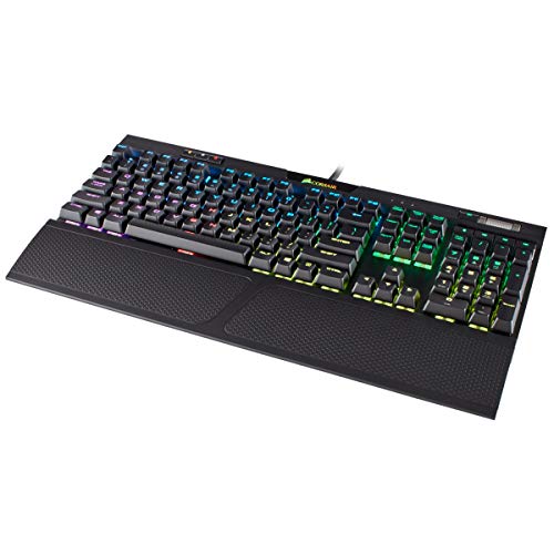 Corsair K70 RGB MK.2 Mechanische Gaming-Tastatur – USB Passthrough & Media Controls – Taktil & leise – Cherry MX Brown – RGB LED-Hintergrundbeleuchtung (CH-9109012-NA) Bild 6