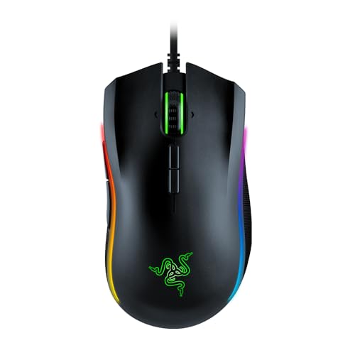 Razer Mamba Elite - Kabelgebundene Gaming Maus mit Chroma RGB Beleuchtung für PC / Mac (Optischer 5G-Sensor, mechanische Switches, 9 programmierbare Tasten) Schwarz Bild 1
