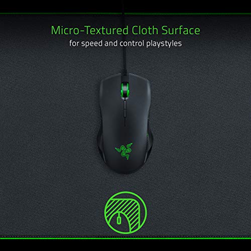 Razer Goliathus Extended Chroma - Extra große weiche XXL Gaming Maus-Matte mit RGB Beleuchtung (Kabelhalterung, Stoff-Oberfläche, gesteppter Rand, optimiert für alle Mäuse) Schwarz Bild 3