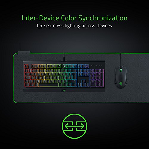 Razer Goliathus Extended Chroma - Extra große weiche XXL Gaming Maus-Matte mit RGB Beleuchtung (Kabelhalterung, Stoff-Oberfläche, gesteppter Rand, optimiert für alle Mäuse) Schwarz Bild 6