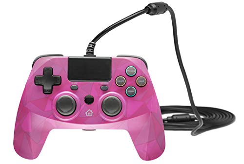 snakebyte PS4 Controller -pink- kabelgebundener Controller kompatibel mit PlayStation 4 / PS4 Slim / Pro / PS3, Analoge Dual Joysticks, 3m Kabellänge, TÜV Süd-geprüft & 5 Jahre Garantie Bild 1
