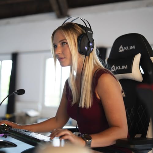 KLIM Impact V2 - Gaming Headset und Mikro USB - 7.1 Surround-Sound + Isolation - Hochqualitativer Klang + PS5 Headset mit Klangvolle Bässe - Für PC, PlayStation, Videospiele Bild 5