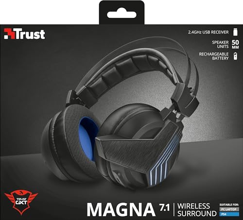 Trust GXT 393 Magna Wireless Gaming Kopfhörer mit 7.1 Surround (für PS4, PC und Laptop) Bild 5