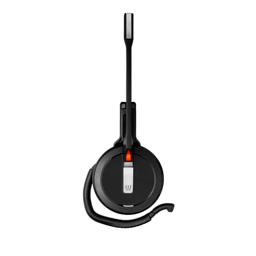 Sennheiser SDW 5015 (506592) einseitiges drahtloses DECT Super Breitband Headset für Schreibtisch Telefon & Softphone/PC Anschluss Dual Mikrofon Ultra Noise Canceling, schwarz Bild 6