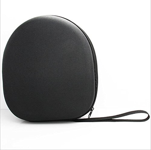 Kopfhörer Tasche für on Ear/Over Ear Headset, Ohrhörer Schutzhüllen Case, 21 x 18.5 x 6cm, schwarz Bild 4