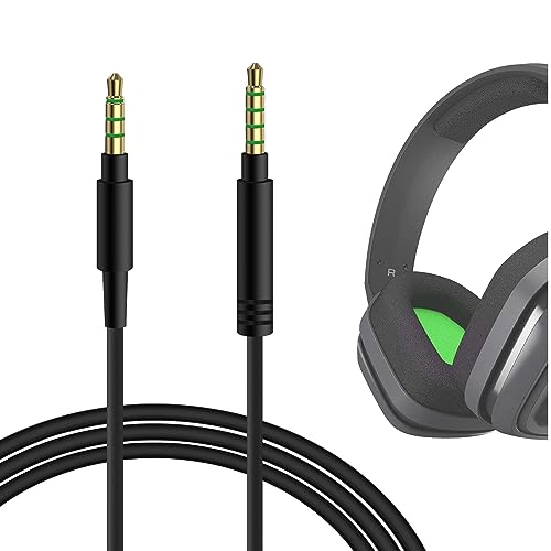 GEEKRIA Audio-Kabel kompatibel mit Astro A40 tr, A40, A30, A10 Gen 2, A10 Gaming-Headsets, Kabel 1/8" (3,5 mm) auf 3,5 mm, Stereo-Ersatzkabel (5,6 ft/1,7 m) Bild 1