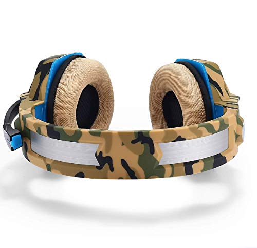 PS4 Headset Gaming Headset für Xbox One Kopfhörer mit Mikrofon Headset für Gaming Camouflage Bild 3