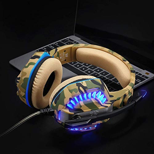 PS4 Headset Gaming Headset für Xbox One Kopfhörer mit Mikrofon Headset für Gaming Camouflage Bild 5