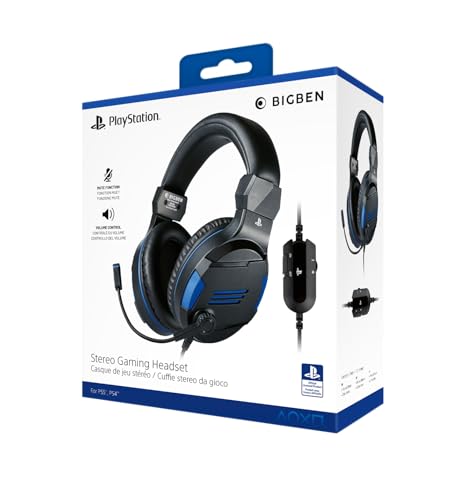 Bigben Interactive Stereo Gaming Headset for Playstation 4, Schwarz/Blau Bild 1