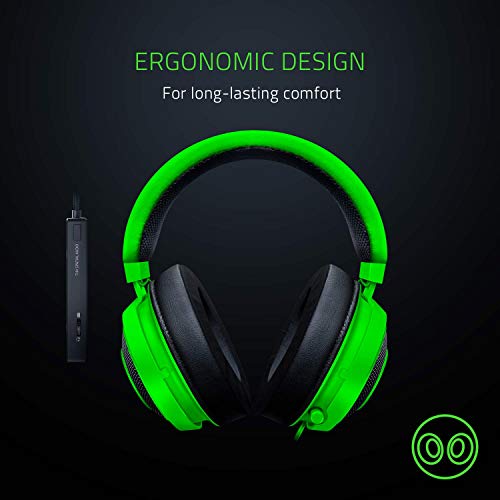Razer Kraken Tournament Edition - Esports Gaming Headset (Kabelgebundenes Gaming Headphones mit USB-Audio-Controller, THX Spatial Audio, 50-mm-Treiber, Plattformübergreifende Kompatibilität) Schwarz Bild 6