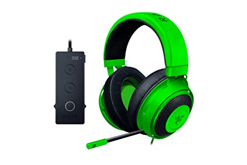 Razer Kraken Tournament Edition - Esports Gaming Headset (Kabelgebundenes Gaming Headphones mit USB-Audio-Controller, THX Spatial Audio, 50-mm-Treiber, Plattformübergreifende Kompatibilität) Grün Bild 1
