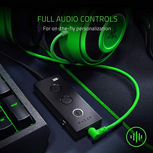 Razer Kraken Tournament Edition - Esports Gaming Headset (Kabelgebundenes Gaming Headphones mit USB-Audio-Controller, THX Spatial Audio, 50-mm-Treiber, Plattformübergreifende Kompatibilität) Grün Bild 3