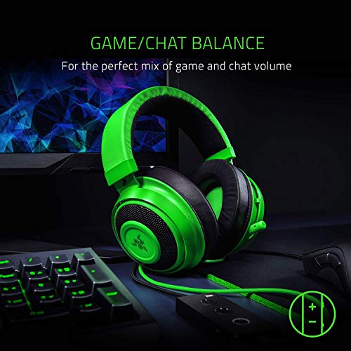 Razer Kraken Tournament Edition - Esports Gaming Headset (Kabelgebundenes Gaming Headphones mit USB-Audio-Controller, THX Spatial Audio, 50-mm-Treiber, Plattformübergreifende Kompatibilität) Grün Bild 5