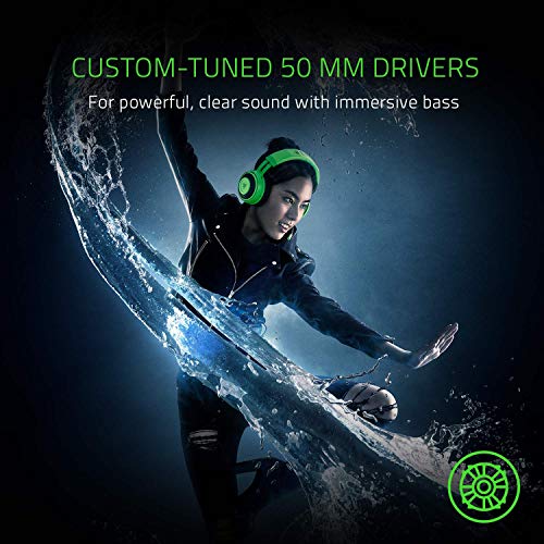 Razer Kraken Tournament Edition - Esports Gaming Headset (Kabelgebundenes Gaming Headphones mit USB-Audio-Controller, THX Spatial Audio, 50-mm-Treiber, Plattformübergreifende Kompatibilität) Grün Bild 6