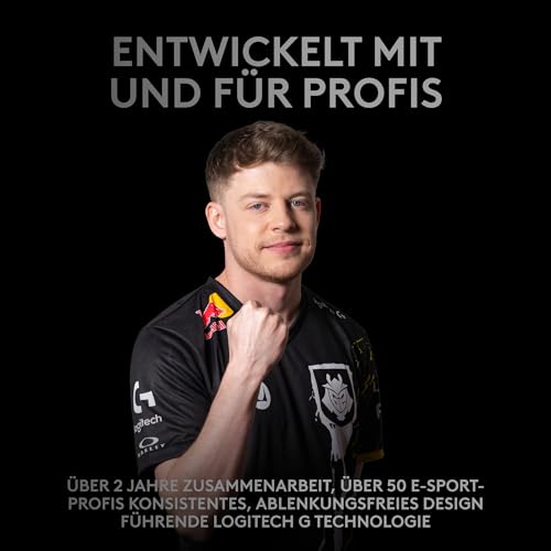 Logitech G Pro Drahtlose Gaming-Maus (Deutsches Paket), WLAN, Schwarz Bild 2