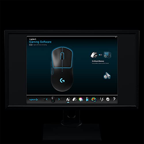 Logitech G PRO Wireless Gaming-Maus mit HERO 25K DPI Sensor, RGB-Beleuchtung, 4-8 programmierbare Tasten, anpassbare Spielprofile, Ultraleicht, POWERPLAY-kompatibel, PC/Mac - Schwarz Bild 6