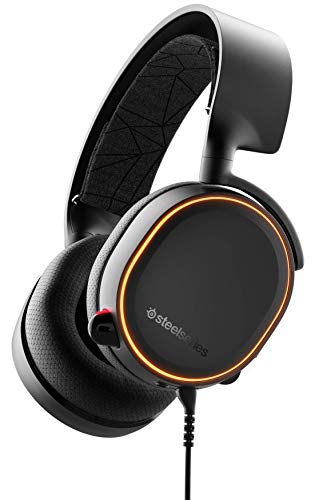 SteelSeries Arctis 5 - Gaming Headset - RGB-Beleuchtung - DTS Headphone:X v2.0 Surround - für PC, PlayStation 5 und PS4 - Schwarz Bild 1