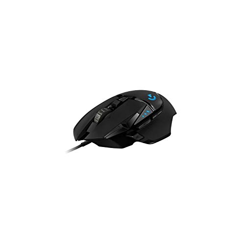Logitech G502 HERO High-Performance Gaming-Maus mit HERO 25K DPI optischem Sensor, RGB-Beleuchtung, Gewichtstuning, 11 programmierbare Tasten, anpassbare Spielprofile, PC/Mac - Schwarz Bild 1