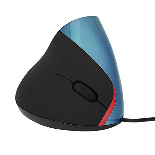 VBESTLIFE 3200 DPI USB Vertikale Kabelgebundene Maus,Ergonomisches Handballenauflage Gaming Mäuse,geeignet für Spiel, Zuhause, Büro, Net-Bar, etc.(Blau) Bild 1