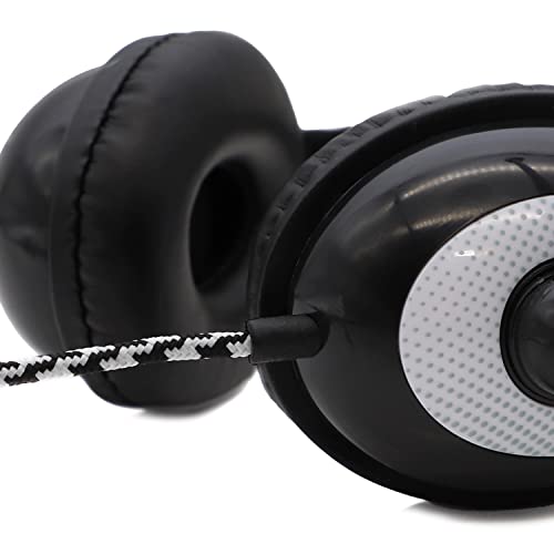 AVID AE-36 On-Ear-Stereo-Kopfhörer mit Boom-Mikrofon, Weiß, 10 Stück Bild 3