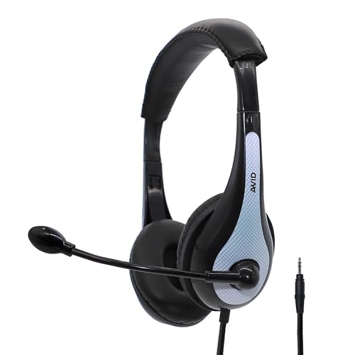 AVID AE-36 On-Ear-Stereo-Kopfhörer mit Boom-Mikrofon, Weiß, 10 Stück Bild 6