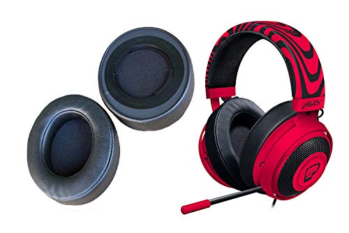 kopfhörer Leder ohrschalten ersatzteile für Razer Kraken 7.1 Chroma v2 Gaming Headset Kraken 7.1 pro v2 ohrpolster Kissen Earmuff (schwarz) Bild 1