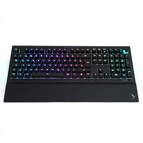 Das Keyboard X50Q Mechanische Gaming Tastatur QWERTZ DE Layout - 105 Tasten, Programmierbare Intelligente RGB-Beleuchtung, NKRO, Gamma Zulu Schalter, Q-Taste, Aluminium-Abdeckung (DKGKX50P0GZS0DEX) Bild 1