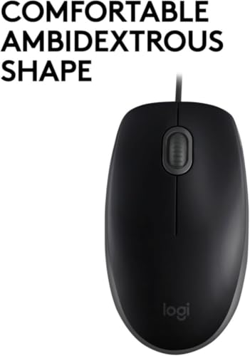 Logitech B110 Silent Kabelgebundene Maus - Schwarz Bild 4