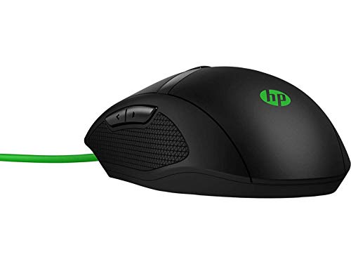HP Pavilion Gaming 300 (4PH30AA) Maus (kabelgebunden, LED-Beleuchtung, 8 Tasten, 5.000 dpi) schwarz/grün Bild 3