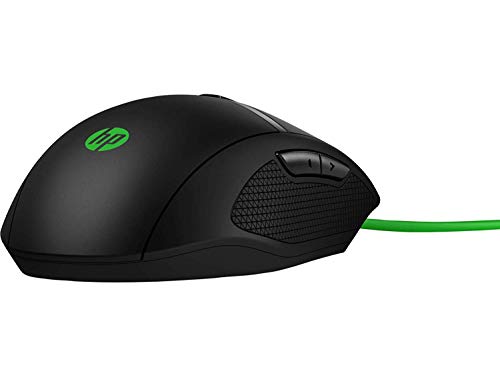 HP Pavilion Gaming 300 (4PH30AA) Maus (kabelgebunden, LED-Beleuchtung, 8 Tasten, 5.000 dpi) schwarz/grün Bild 5