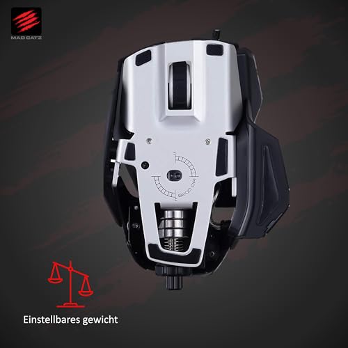 MAD CATZ R.A.T. 6+ Gaming-Maus USB – Ergonomisch mit 11 programmierbaren Tasten – PixArt 3360 Sensor 12.000 DPI – Schwarz mit RGB LED & Anpassbarer Daumen-/Fingerauflage Bild 6