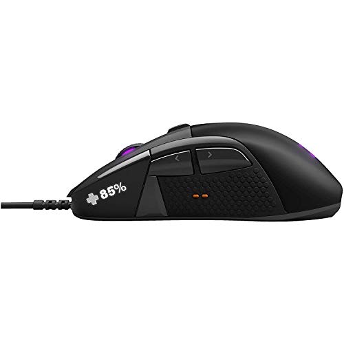 SteelSeries 62334 Rival 710 - Gaming-Maus – 16 CPI TrueMove3 Optical Sensor – OLED-Display – haptisches Feedback – RGB-Beleuchtung, Schwarz Bild 3