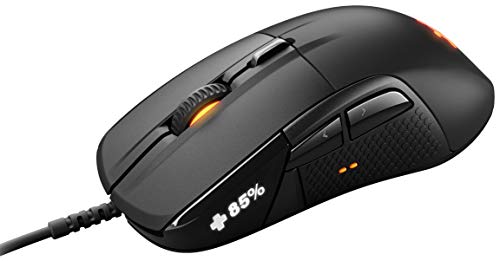 SteelSeries 62334 Rival 710 - Gaming-Maus – 16 CPI TrueMove3 Optical Sensor – OLED-Display – haptisches Feedback – RGB-Beleuchtung, Schwarz Bild 4