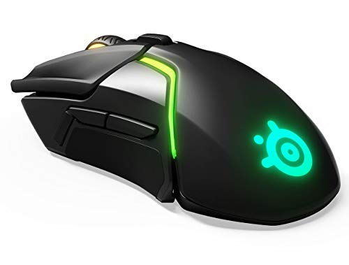 SteelSeries Rival 650 Quantum kabellose Gaming-Maus–Akku mit Schnellladefunktion–12.000 CPI Truemove3+Dual Optischer Sensor – Niedrige0,5Abhebungsdistanz–256Gewichts-Konfigurationen –8-Zonen-RGB Bild 4