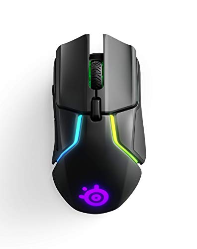 SteelSeries Rival 650 Quantum kabellose Gaming-Maus–Akku mit Schnellladefunktion–12.000 CPI Truemove3+Dual Optischer Sensor – Niedrige0,5Abhebungsdistanz–256Gewichts-Konfigurationen –8-Zonen-RGB Bild 5