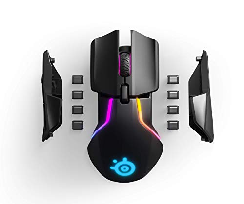 SteelSeries Rival 650 Quantum kabellose Gaming-Maus–Akku mit Schnellladefunktion–12.000 CPI Truemove3+Dual Optischer Sensor – Niedrige0,5Abhebungsdistanz–256Gewichts-Konfigurationen –8-Zonen-RGB Bild 6