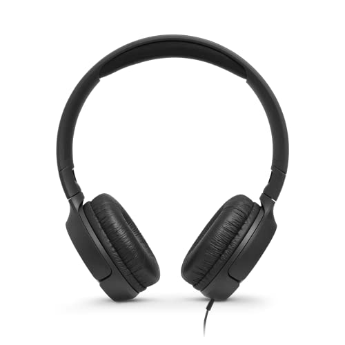 JBL Tune 500 On-Ear Kopfhörer mit Kabel - Schwarz – Ohrhörer mit 1-Tasten-Fernbedienung, integriertem Mikrofon und Sprachassistent – Telefonieren und Musik hören unterwegs Bild 2
