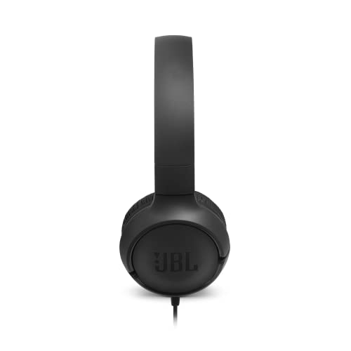 JBL Tune 500 On-Ear Kopfhörer mit Kabel - Schwarz – Ohrhörer mit 1-Tasten-Fernbedienung, integriertem Mikrofon und Sprachassistent – Telefonieren und Musik hören unterwegs Bild 4