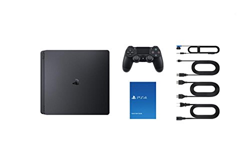 PlayStation 4 - Konsole (500 GB, schwarz, slim, F-Chassis) + zweiter DualShock 4 Controller Bild 5