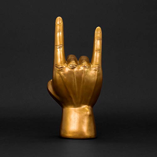 Luckies of London | Kopfhörer Ständer Rock On| Headset-Halterung & Kopfhörer-Halter | Organizer Gaming-Schreibtisch-Deko | Schreibtisch-Zubehör Gadgets | Schmuck- oder Kopfhörer-Halterung | Gold Bild 5
