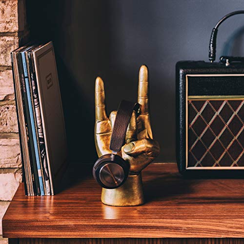 Luckies of London | Kopfhörer Ständer Rock On| Headset-Halterung & Kopfhörer-Halter | Organizer Gaming-Schreibtisch-Deko | Schreibtisch-Zubehör Gadgets | Schmuck- oder Kopfhörer-Halterung | Gold Bild 7