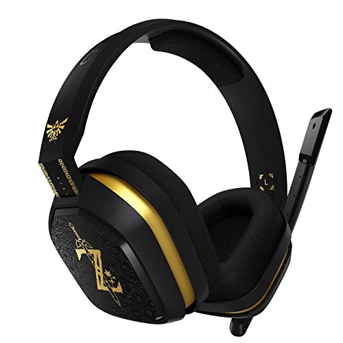 ASTRO Gaming A10 Gaming-Headset mit Kabel, Zelda Edition, Leicht & Robust, Dolby ATMOS, 3,5mm Anschluss, Xbox Series X|S, Xbox One, PS5, PS4, Nintendo Switch, PC, Mac, Smartphone - Schwarz/Gold Bild 2