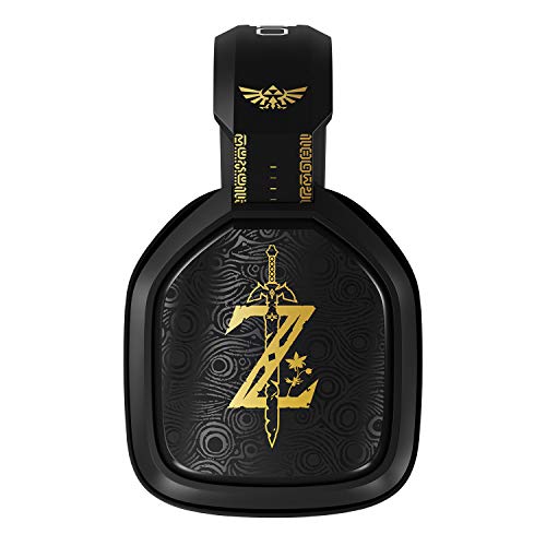 ASTRO Gaming A10 Gaming-Headset mit Kabel, Zelda Edition, Leicht & Robust, Dolby ATMOS, 3,5mm Anschluss, Xbox Series X|S, Xbox One, PS5, PS4, Nintendo Switch, PC, Mac, Smartphone - Schwarz/Gold Bild 4