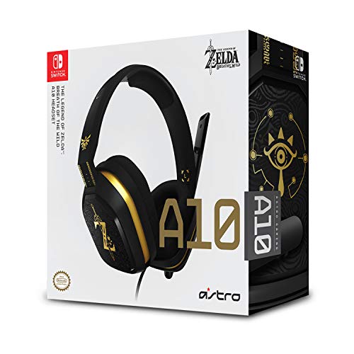 ASTRO Gaming A10 Gaming-Headset mit Kabel, Zelda Edition, Leicht & Robust, Dolby ATMOS, 3,5mm Anschluss, Xbox Series X|S, Xbox One, PS5, PS4, Nintendo Switch, PC, Mac, Smartphone - Schwarz/Gold Bild 7