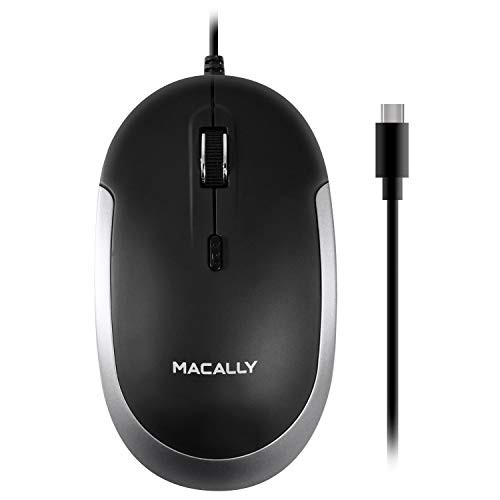 Macally DYNAMOUSE-B Optische USB-Maus mit 2 Tasten grau - Space Gray Bild 1