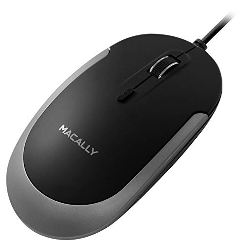 Macally DYNAMOUSE-B Optische USB-Maus mit 2 Tasten grau - Space Gray Bild 2