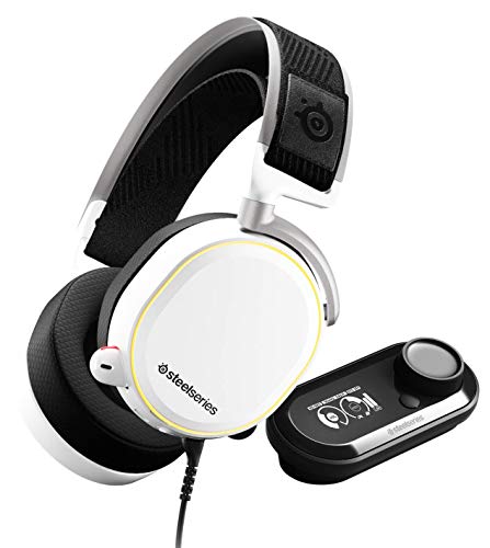 SteelSeries Arctis Pro GameDAC – Gaming-Headset – zertifizierte hochauflösende Audioqualität – ESS Sabre DAC - Weiß Bild 1